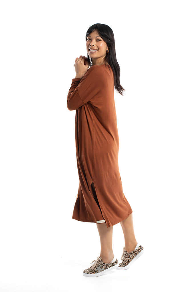 Brooke Dress - Tobacco