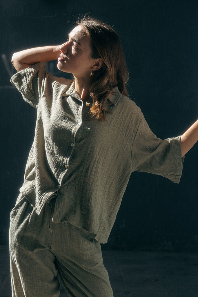 Savannah Surf Shirt Muslin - Fatigue
