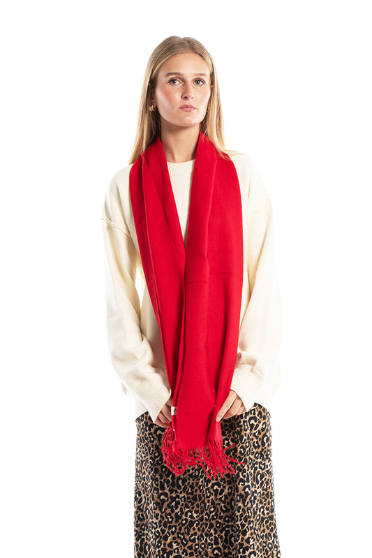 Cashmere Scarf - Scarlet