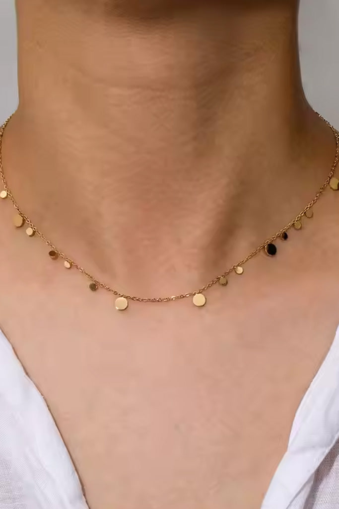 Disc Pendant Necklace