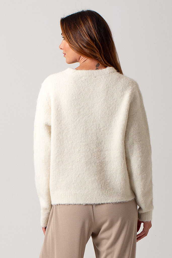 Gemma Italian Knit Sweater - Cream
