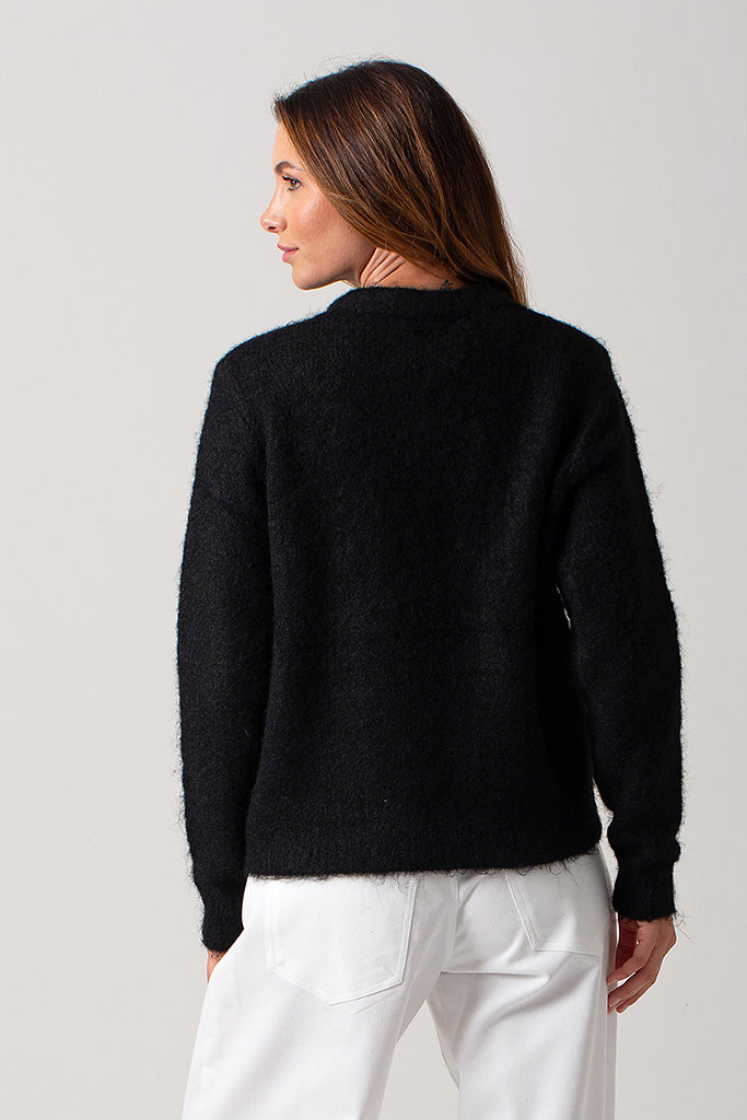 Isabella Italian Cardigan - Black