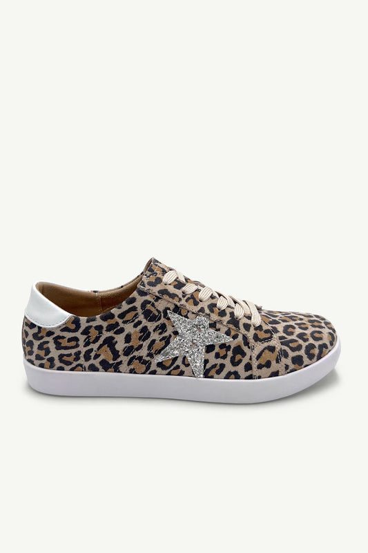 Jose Leather & Glitter Sneaker