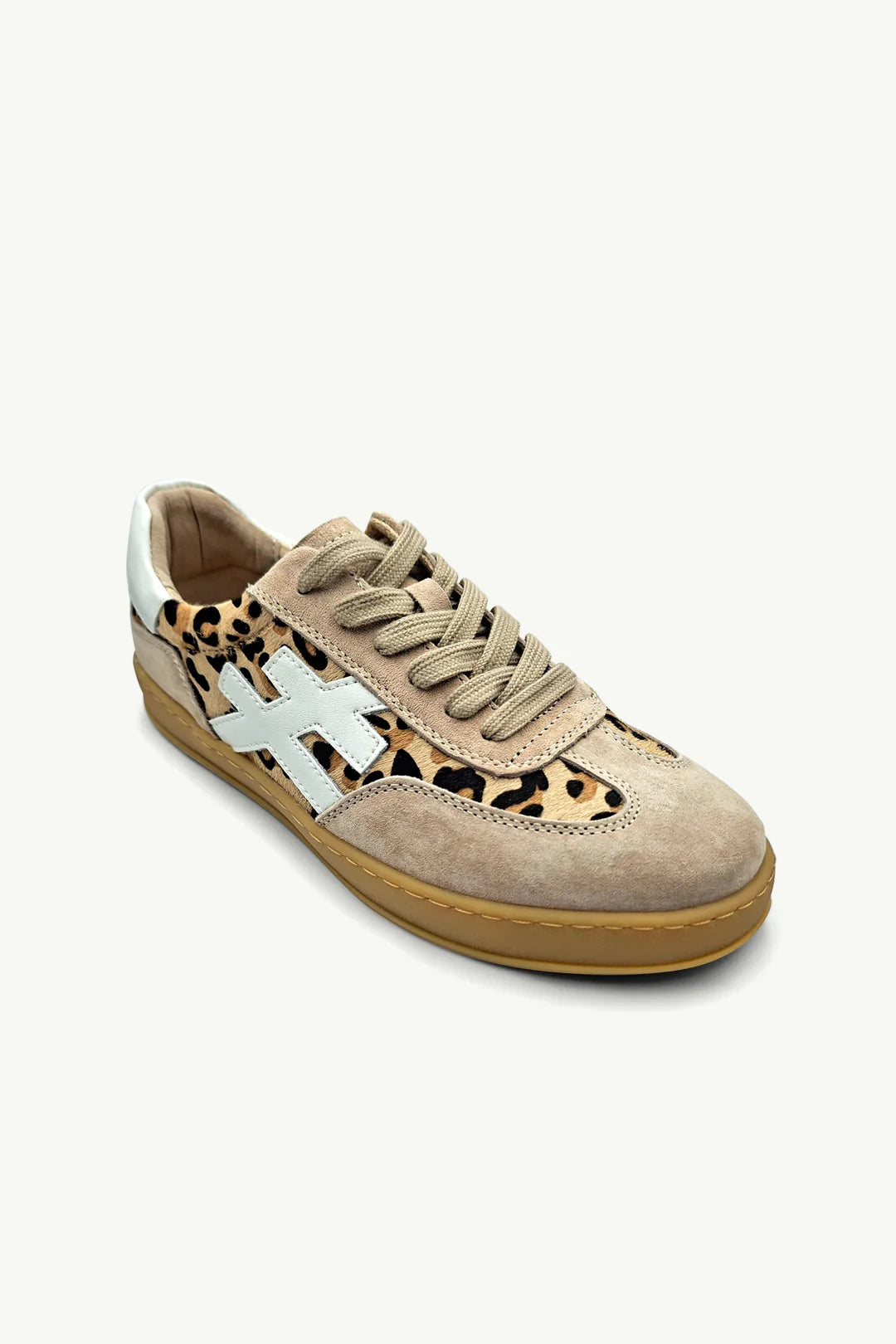 Lumi Sneaker - Leopard Beige & White
