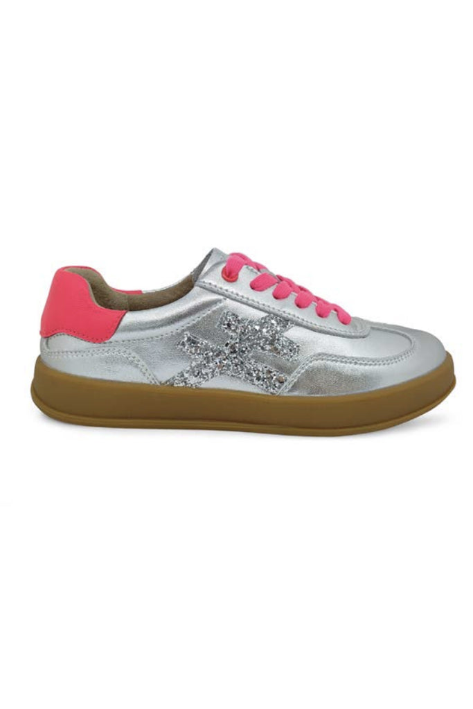 Lumi Sneakers - Hot Pink & Silver