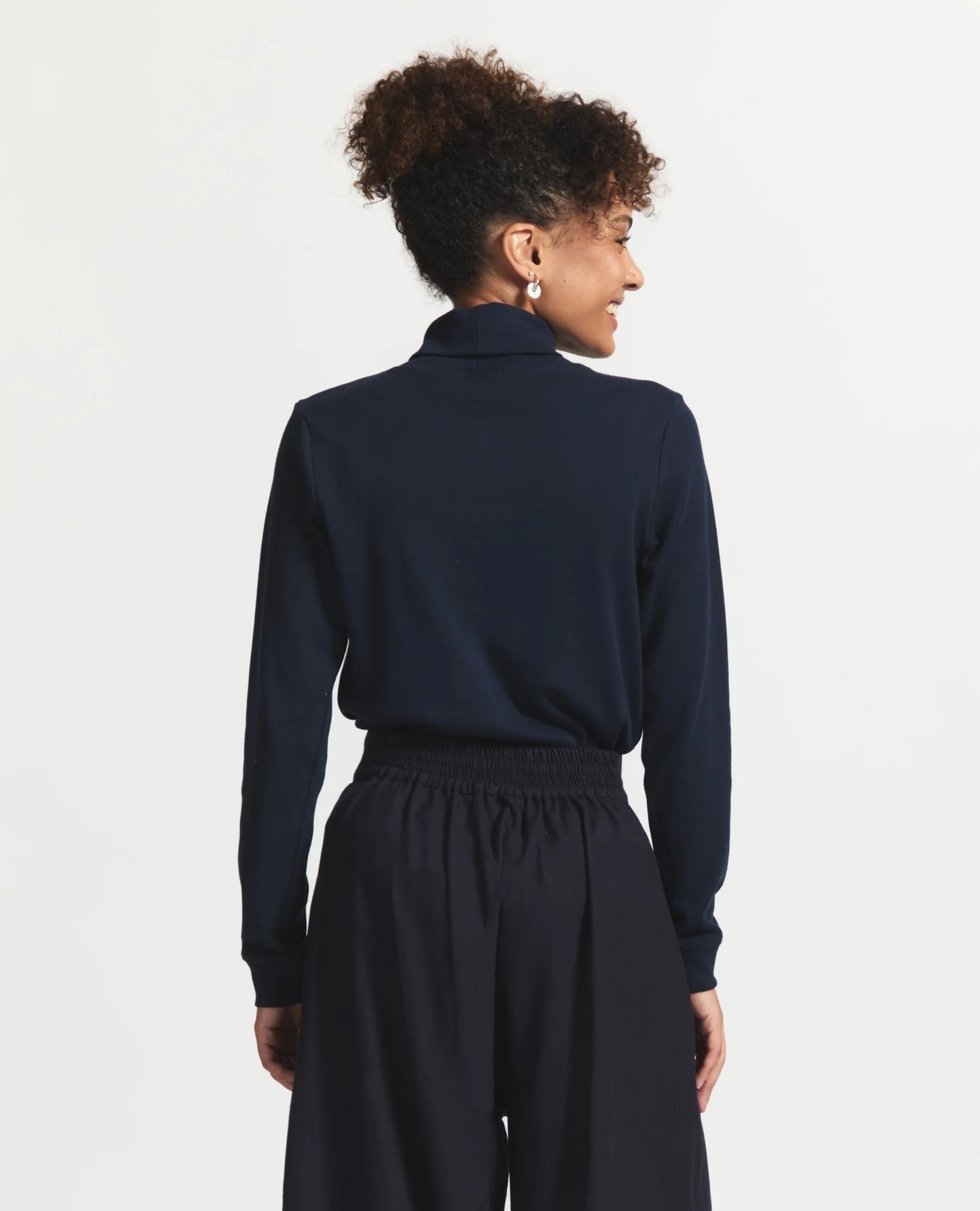 Madison Relaxed Fit Polo Neck Top