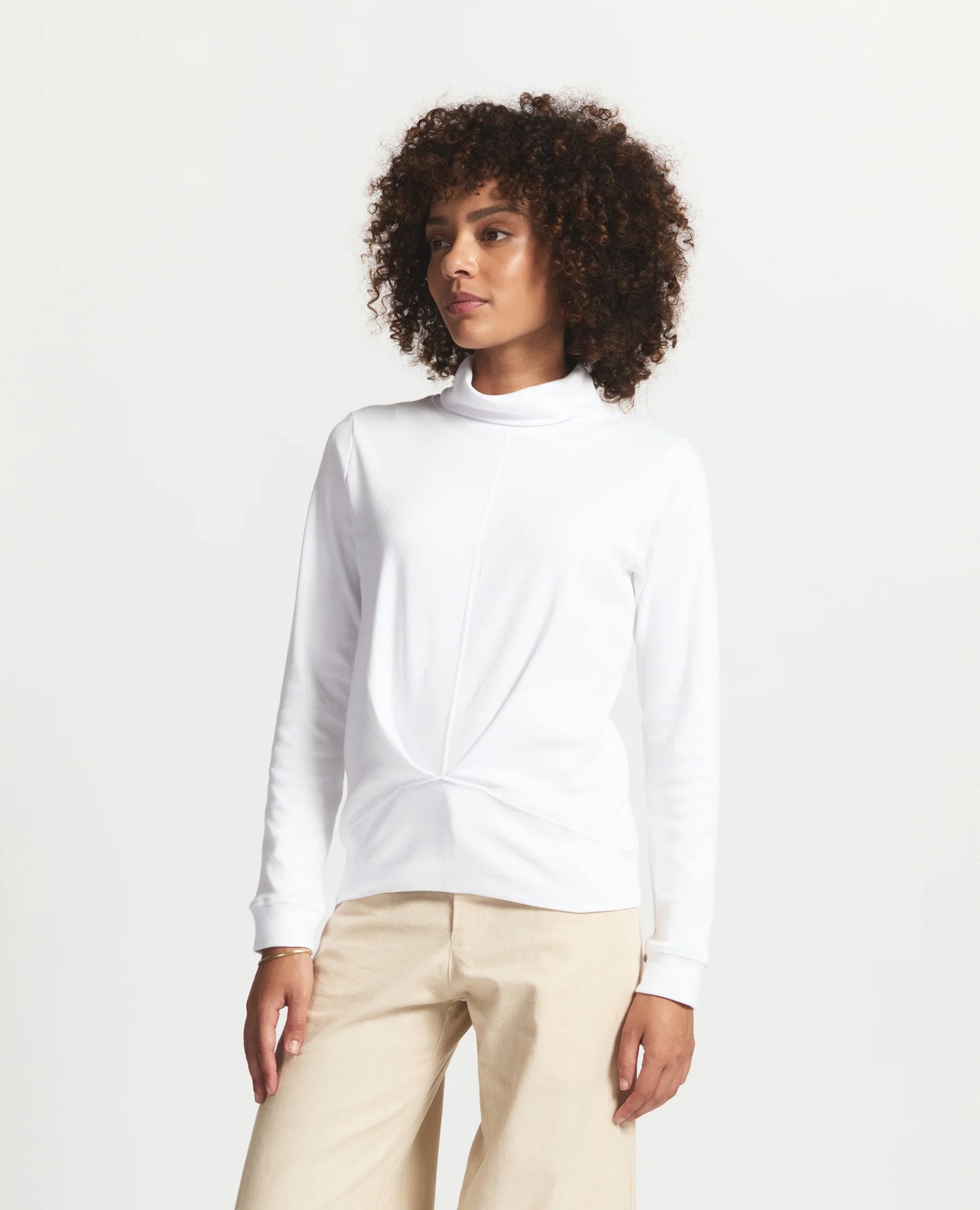 Madison Relaxed Fit Polo Neck Top