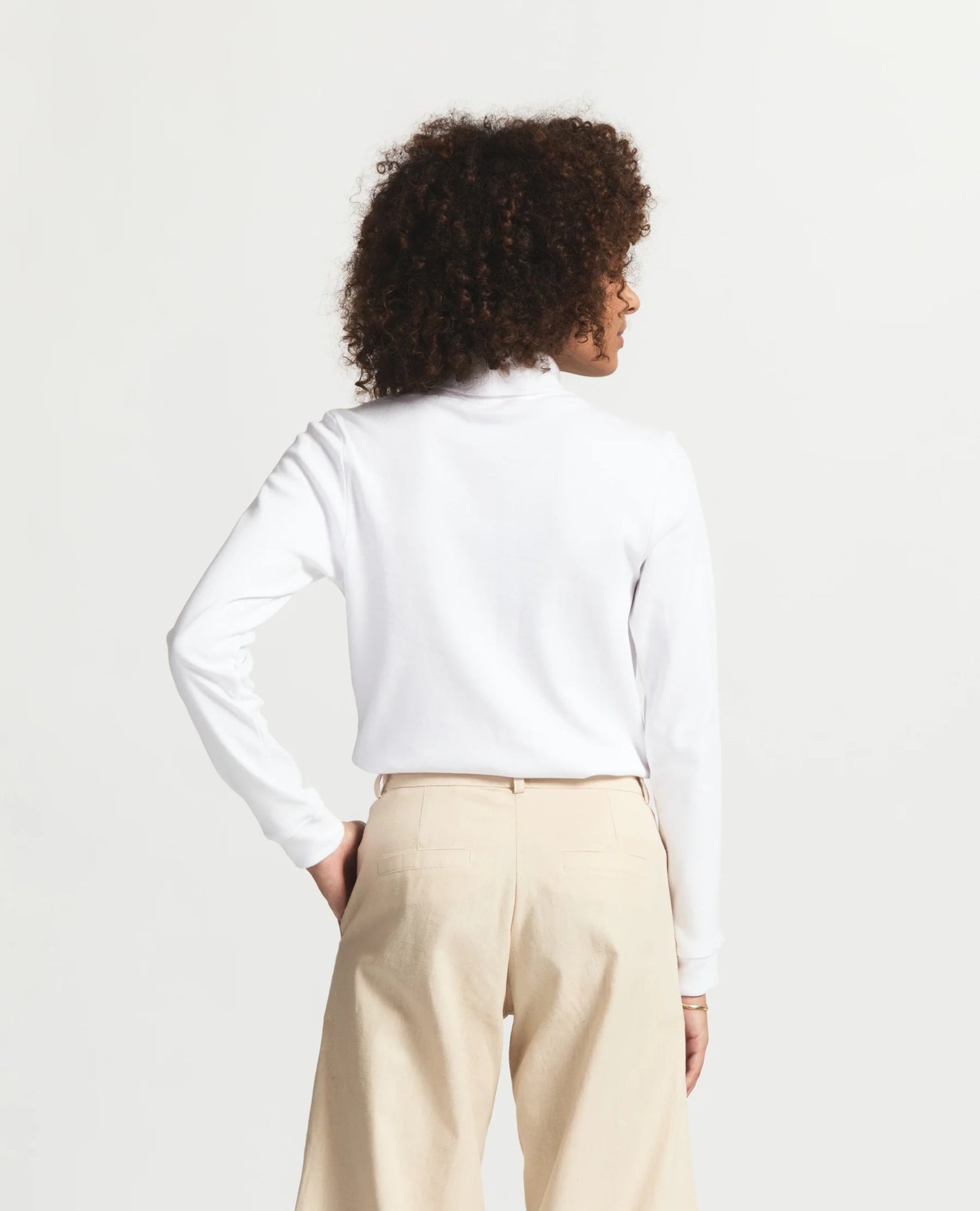 Madison Relaxed Fit Polo Neck Top