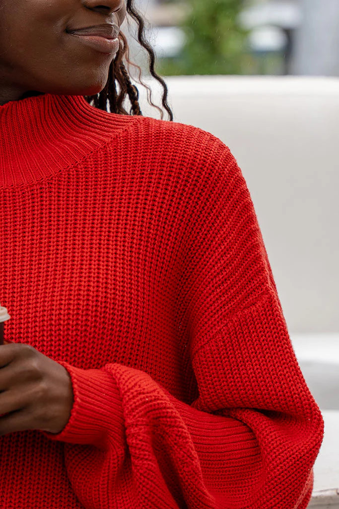 Paige Sweater - Scarlet