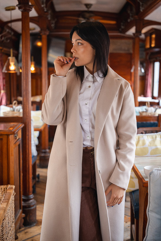 Spencer Over Coat - Stone