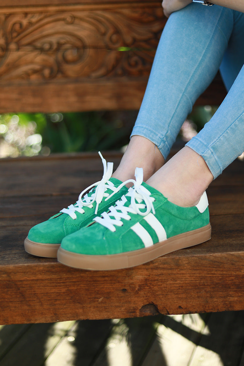 Avri Sneaker - Green & White