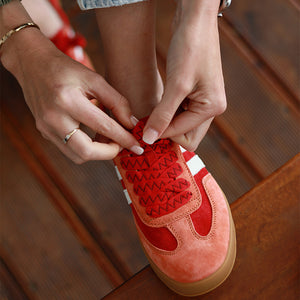 Shiloh Sneaker - Red, Orange & White