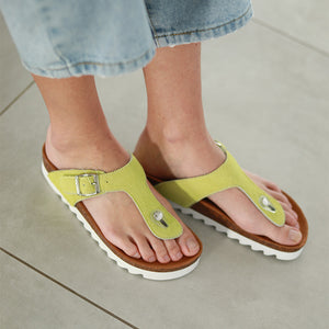 Jason Sandal in Chartreuse