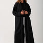 Alessia Italian Oversized Coat - Black