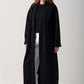 Alessia Italian Oversized Coat - Black
