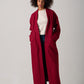 Alessia Italian Oversized Coat - Berry