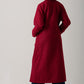 Alessia Italian Oversized Coat - Berry