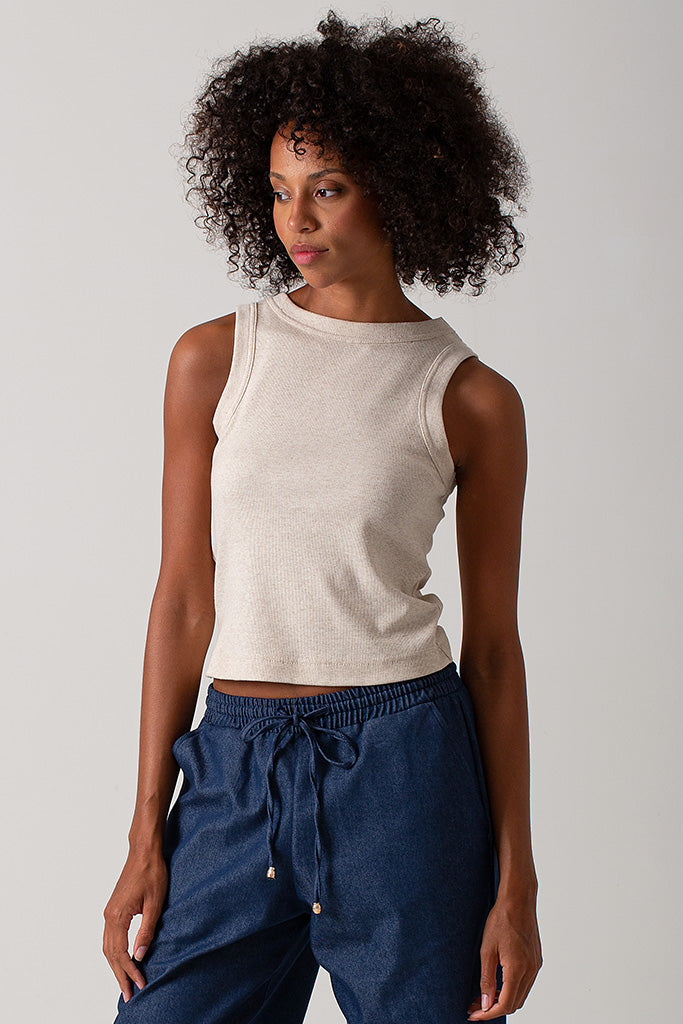 Alex Tank Top - Oatmeal
