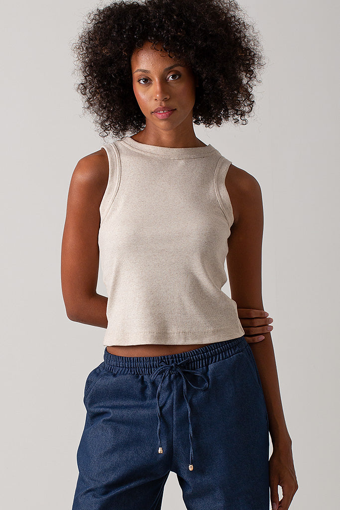 Alex Tank Top - Oatmeal