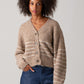 Alice Italian Knit Cardigan - Stone Stripe