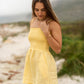 Amelia Smock Dress - Linen - Lemon