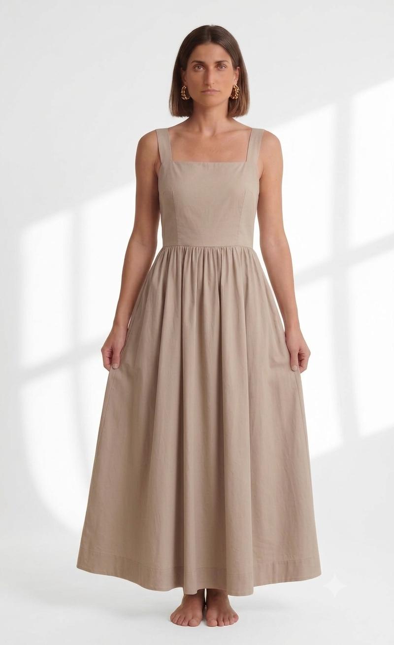 Audrey Dress Cotton Poplin