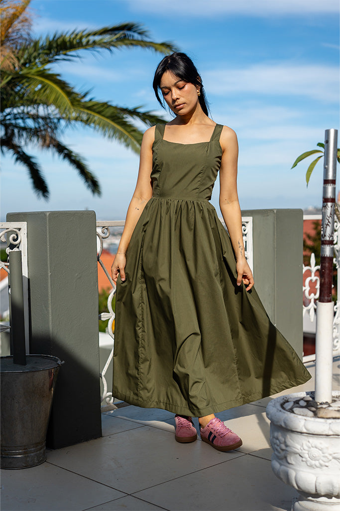Audrey Maxi Dress - Khaki