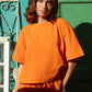 Ava Tee Top Washer Cotton - Orange