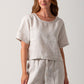 Ava Tee Top Linen - Natural