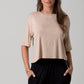 Ava Tee Top Viscose - Stone