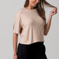 Ava Tee Top Viscose - Stone