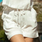 Brady Drawstring Shorts Muslin - Cream
