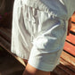 Brady Drawstring Shorts Washer Cotton - Cream