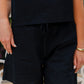 Brady Drawstring Shorts Poplin - Black
