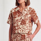 Santana Shirt Rayon Print