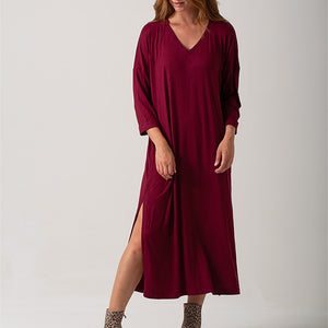 Trish Dress - Burgundy