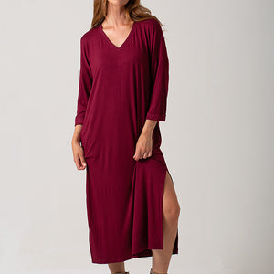 Trish Dress - Burgundy