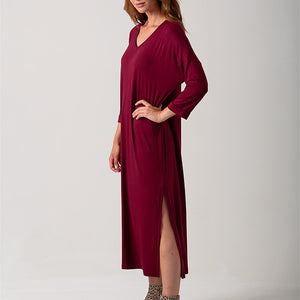 Trish Dress - Burgundy