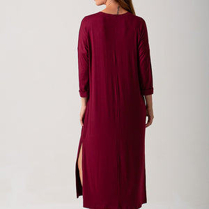 Trish Dress - Burgundy
