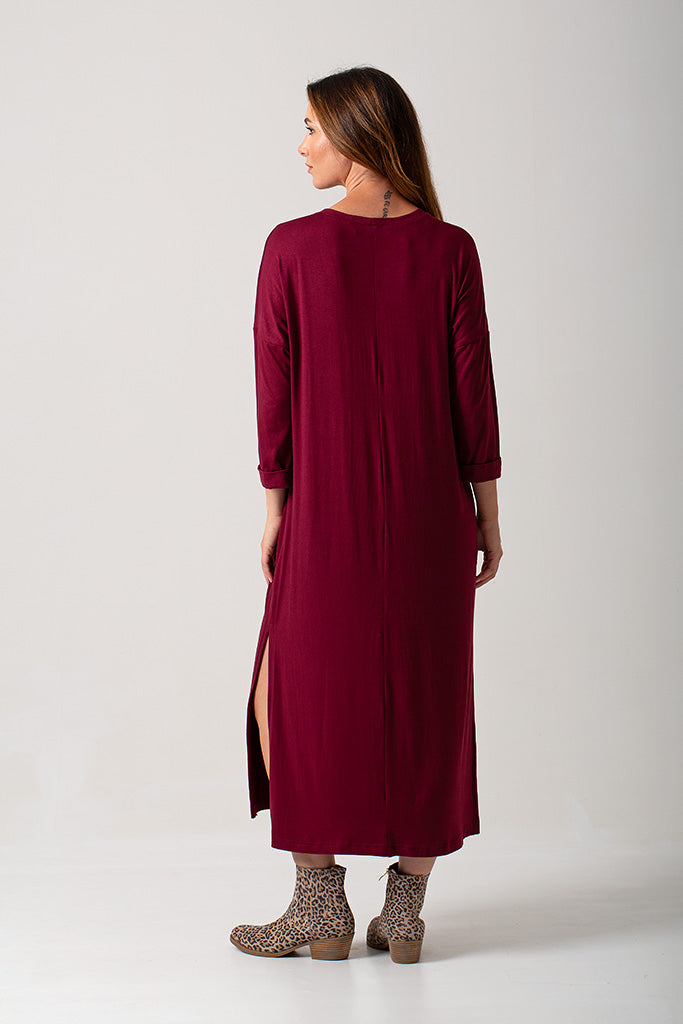 Trish Dress - Burgundy