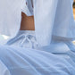 Casey Drawstring Pants in Washer Cotton - Cream