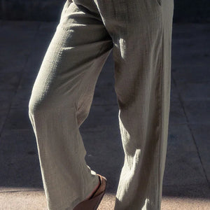 Casey Drawstring Pants Muslin - Fatigue