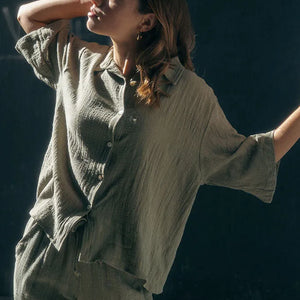 Savannah Surf Shirt Muslin - Fatigue
