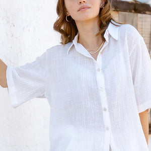 Savannah Surf Shirt Muslin - Cream