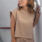 Freda Crop Top Muslin - Stone