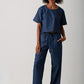 Casey Drawstring Pants - Denim