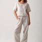 Casey Drawstring Pants - 100% Natural Linen