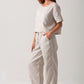 Casey Drawstring Pants - 100% Natural Linen