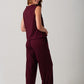 Casey Rib Knit Pants - Burgundy