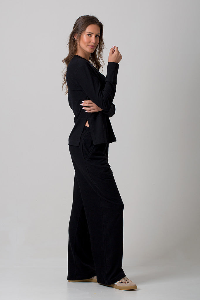 Casey Jersey Knit Pants - Black
